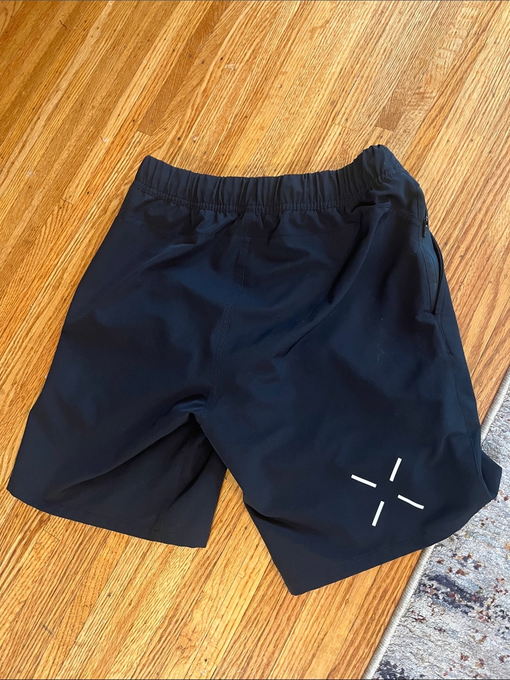 Ten Thousand Black Athletic Shorts with White Reflective Logo